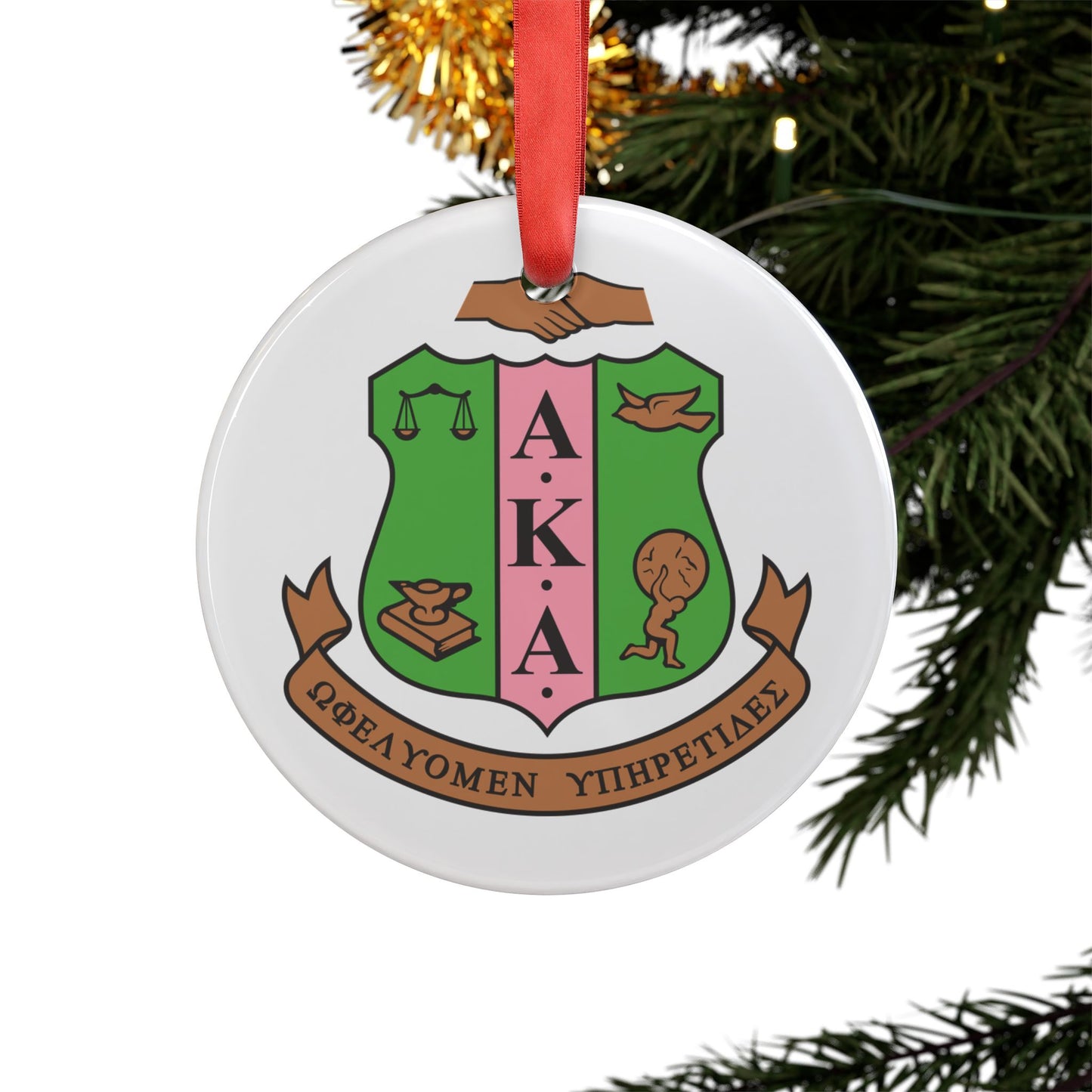 AKA Acrylic Ornament with Ribbon