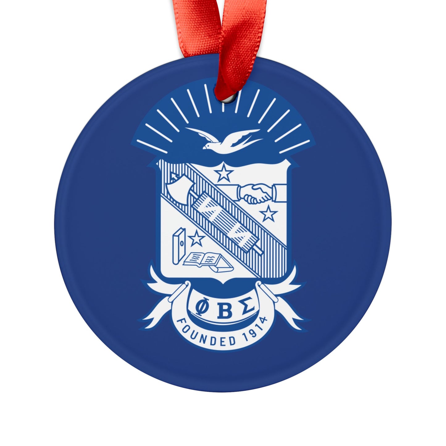 Sigma Acrylic Ornament with Ribbon