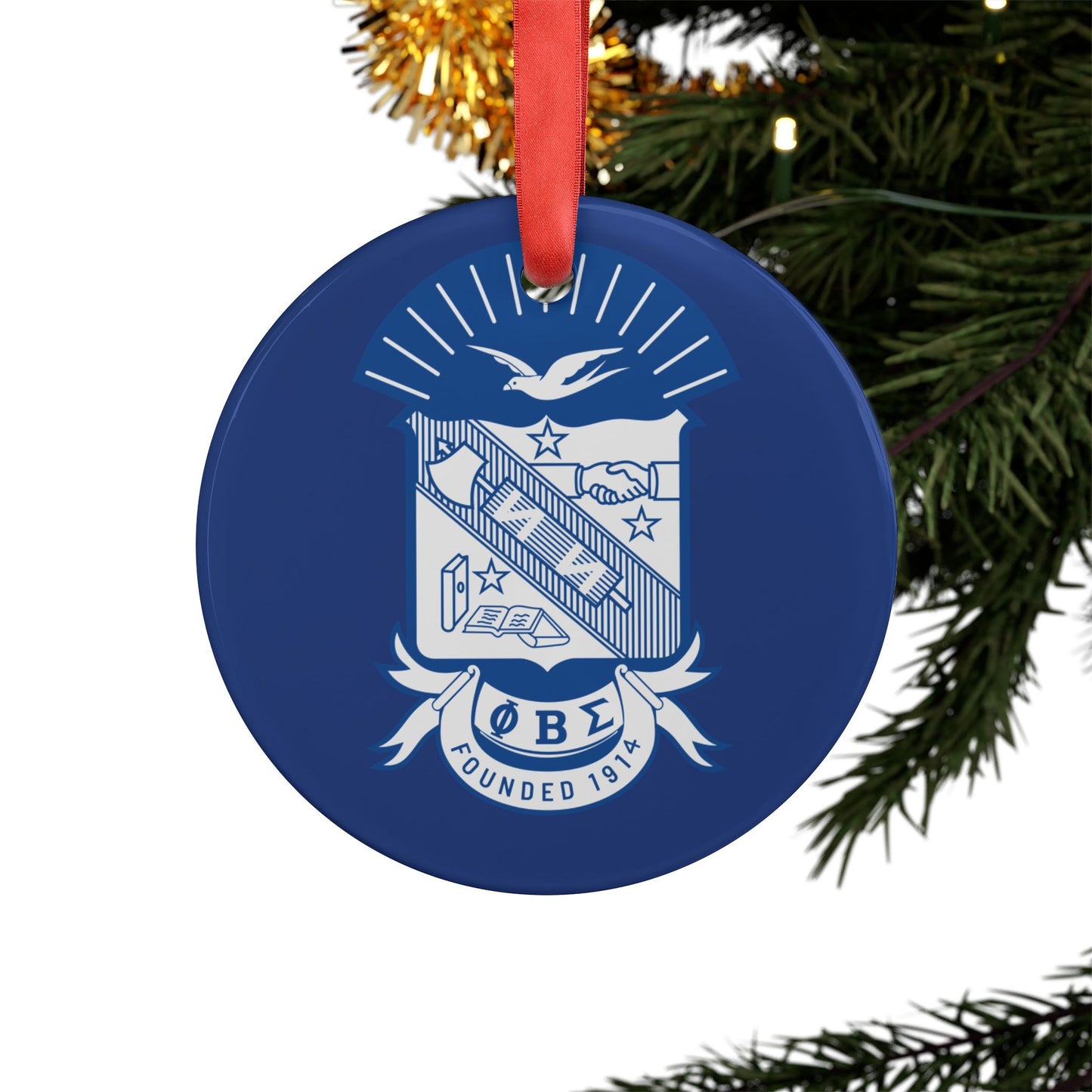 Sigma Acrylic Ornament with Ribbon