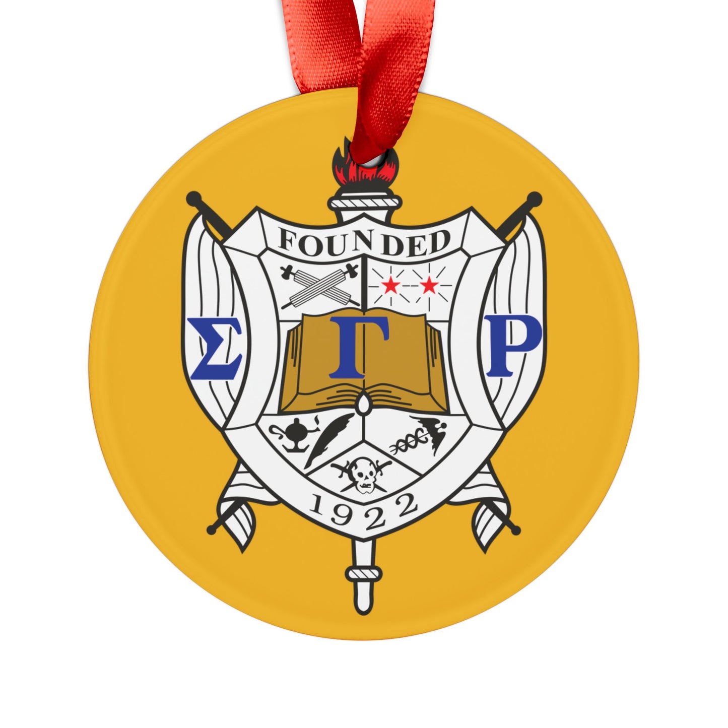 SGRho Acrylic Ornament with Ribbon