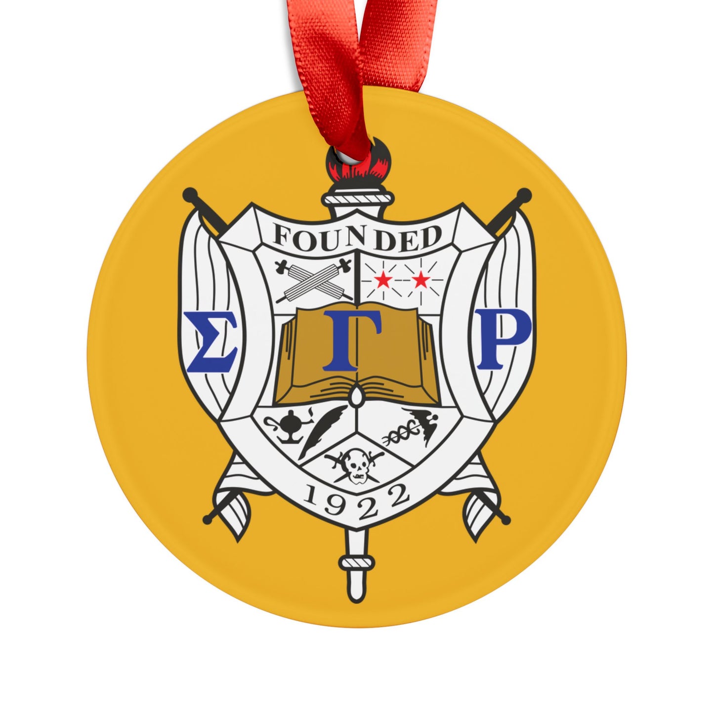 SGRho Acrylic Ornament with Ribbon