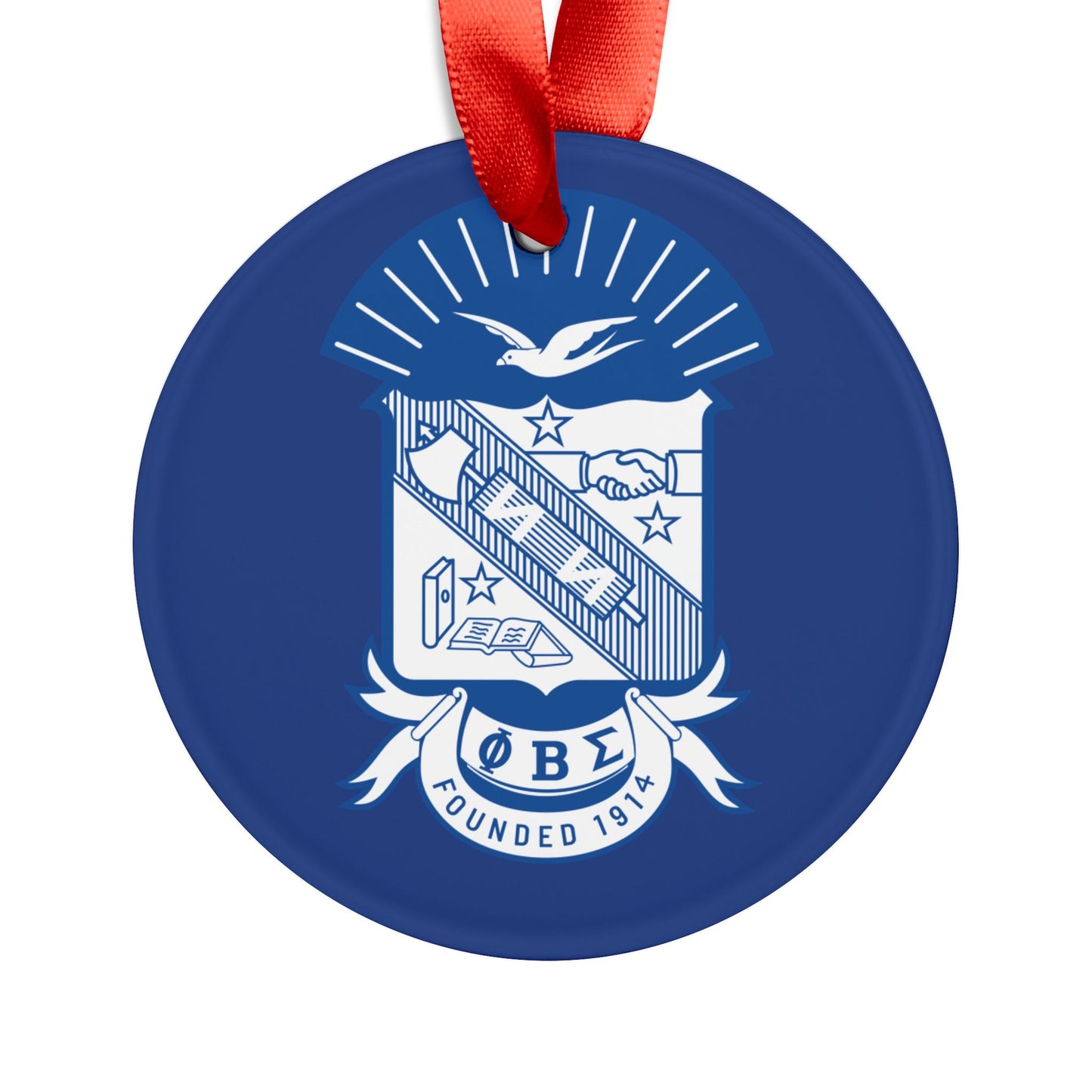 Sigma Acrylic Ornament with Ribbon