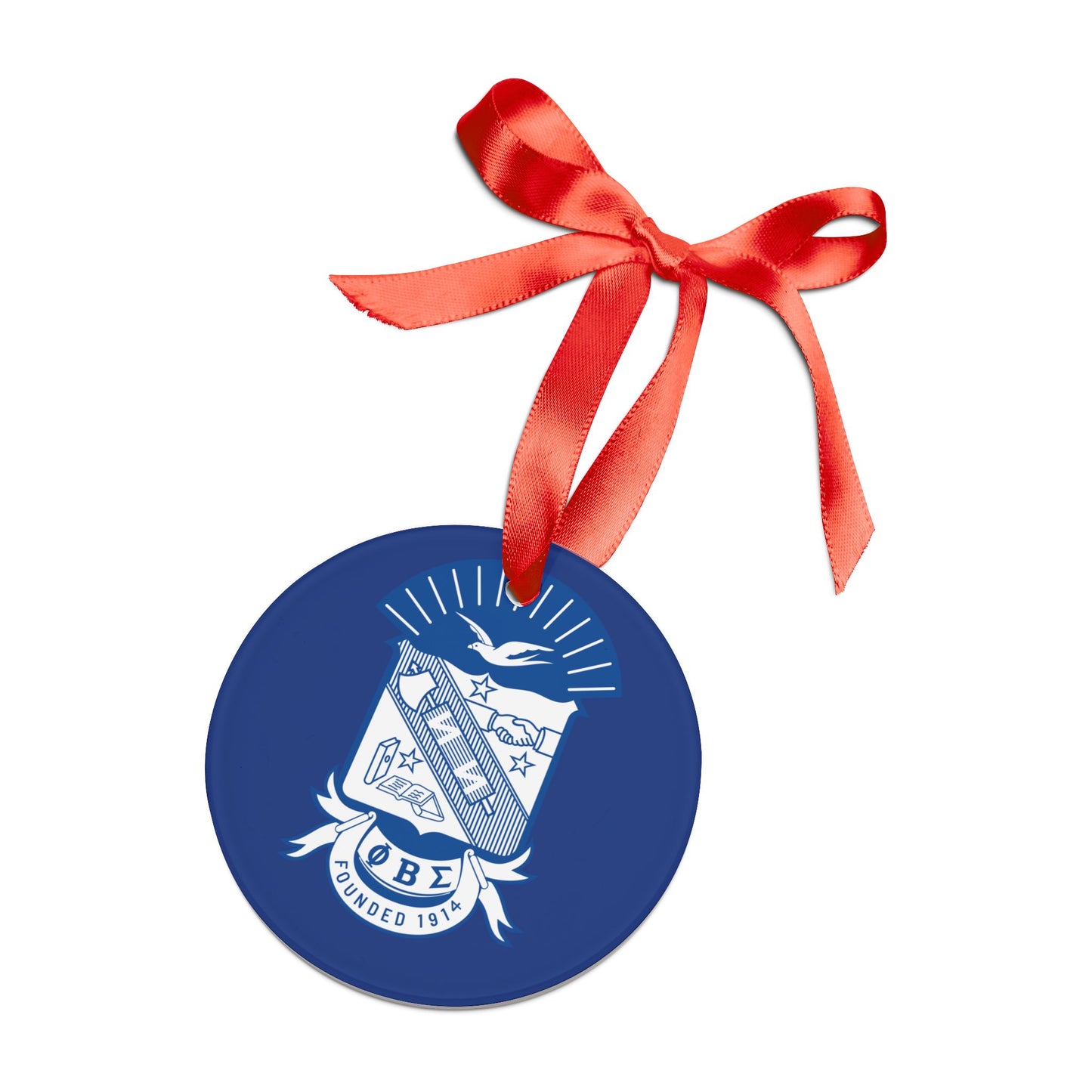 Sigma Acrylic Ornament with Ribbon