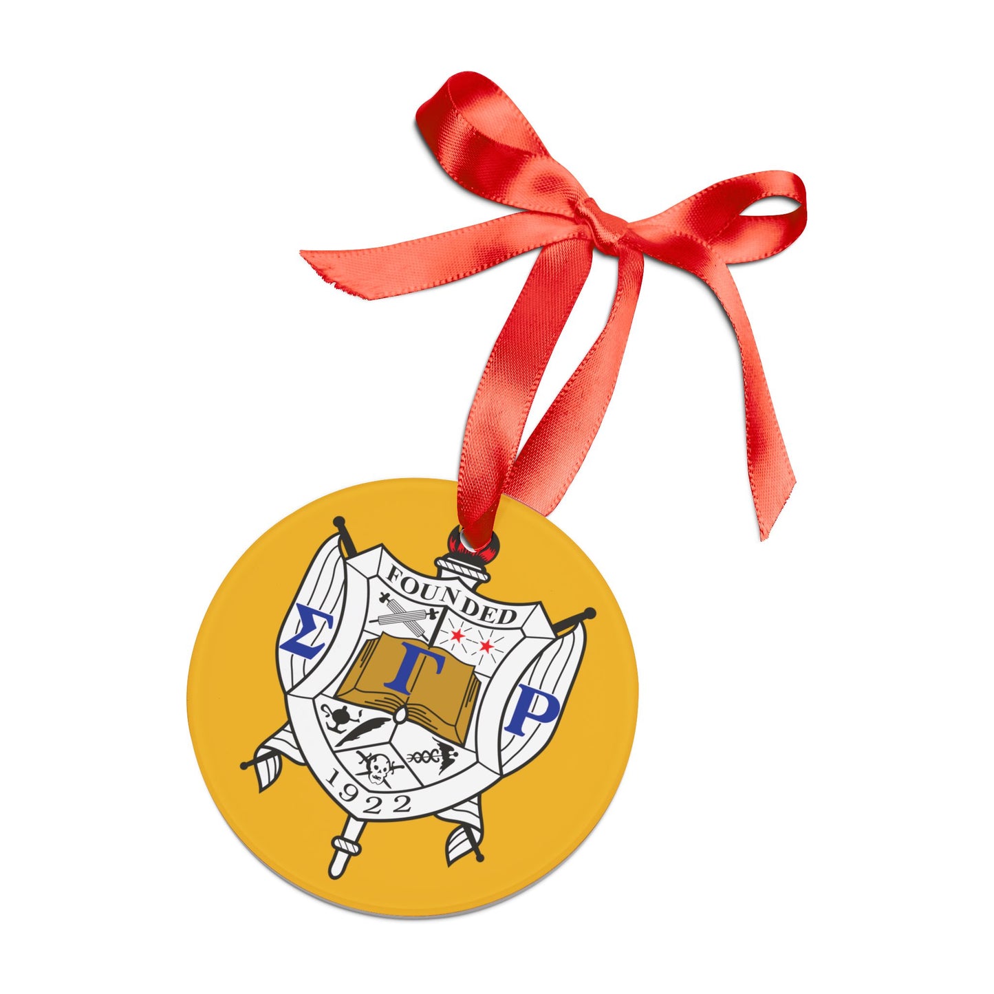 SGRho Acrylic Ornament with Ribbon