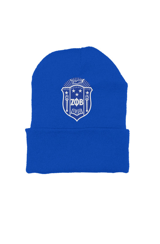 Zeta embroidered beanie