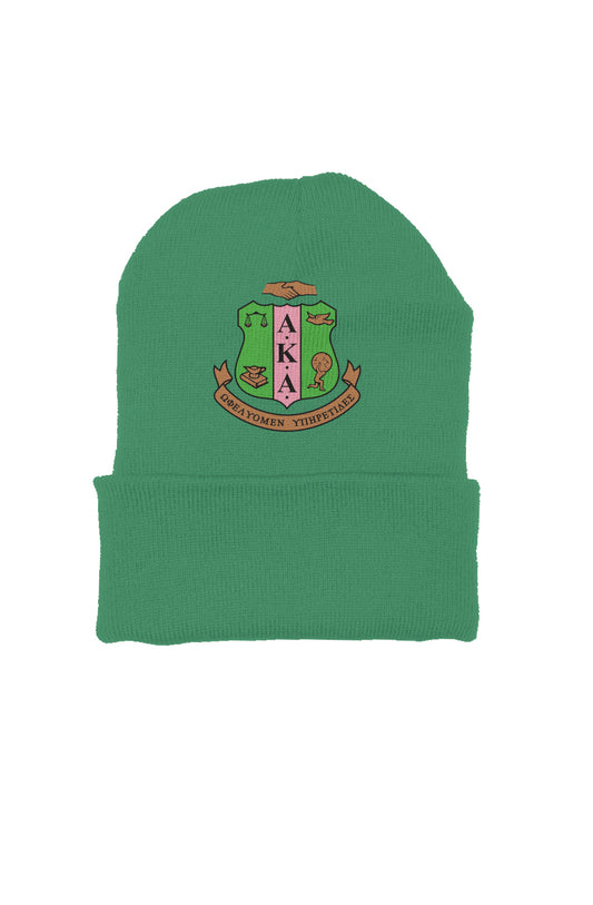 Aka embroidered beanie