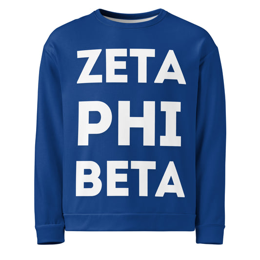 Zeta Big Letter Sweatshirt