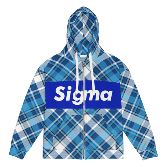 Sigma Plaid Zip Hoodie