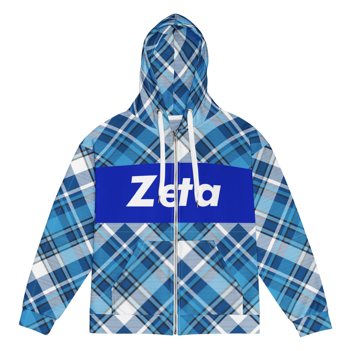 Zeta Plaid Zip Hoodie