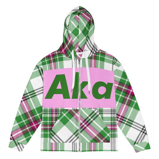 AKA Plaid Zip Hoodie Edit 2