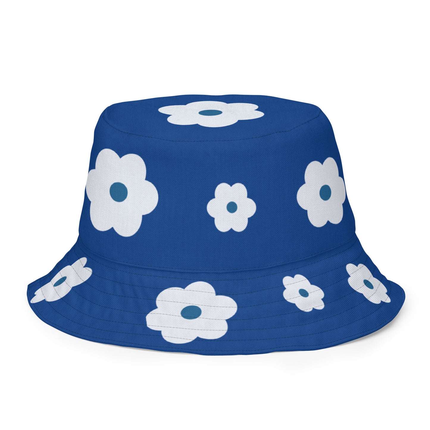 Zeta Flat Flower Reversible bucket hat