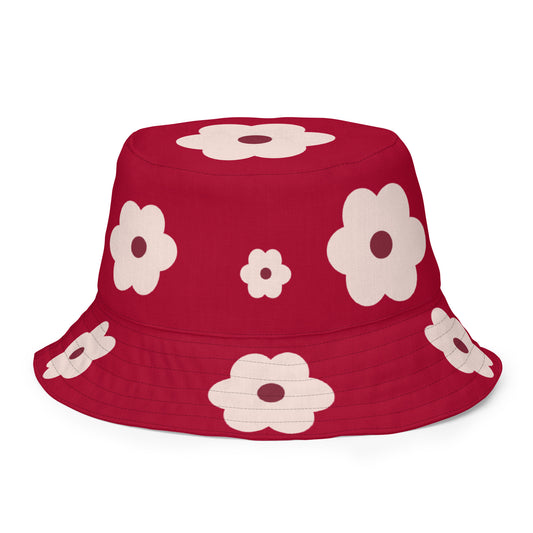 Delta Flat Flower Reversible bucket hat