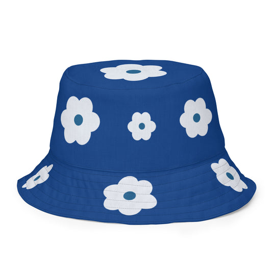 Zeta Flat Flower Reversible bucket hat