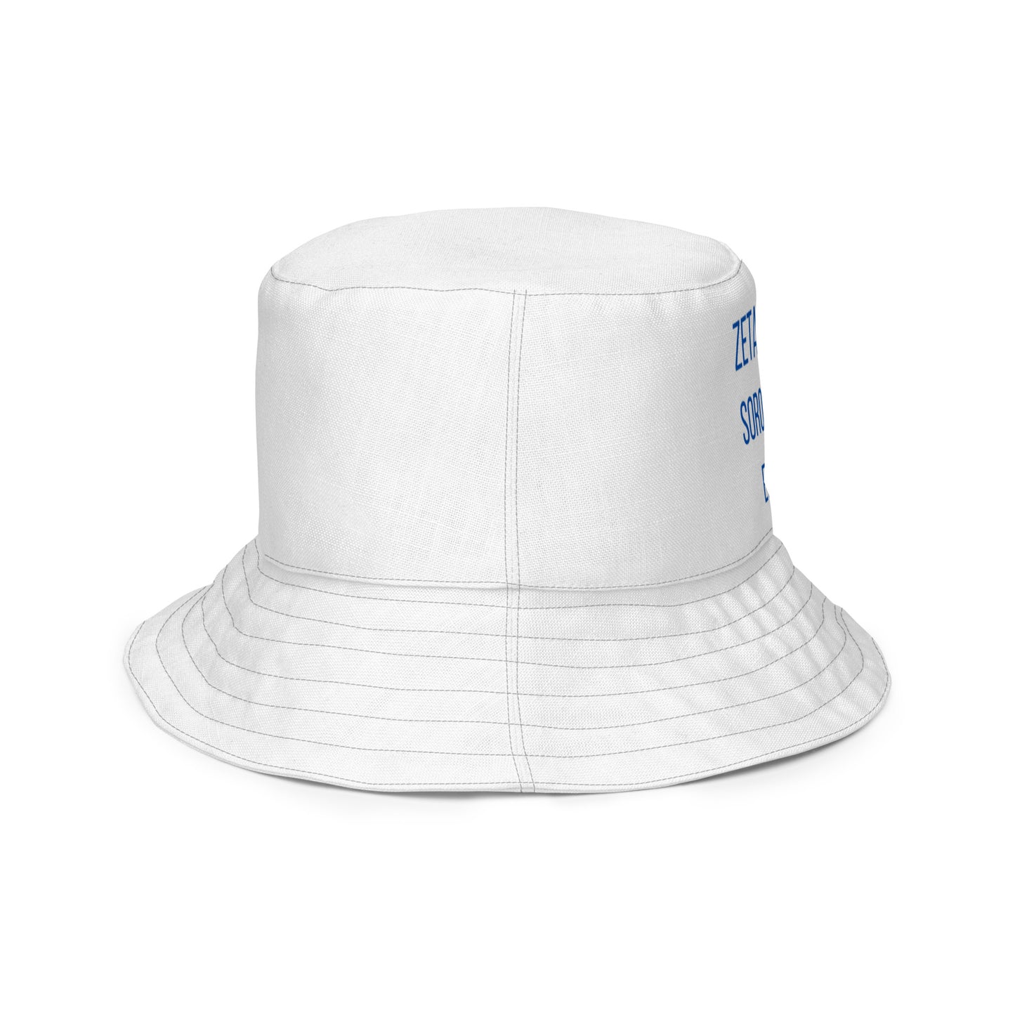 Zeta Flat Flower Reversible bucket hat