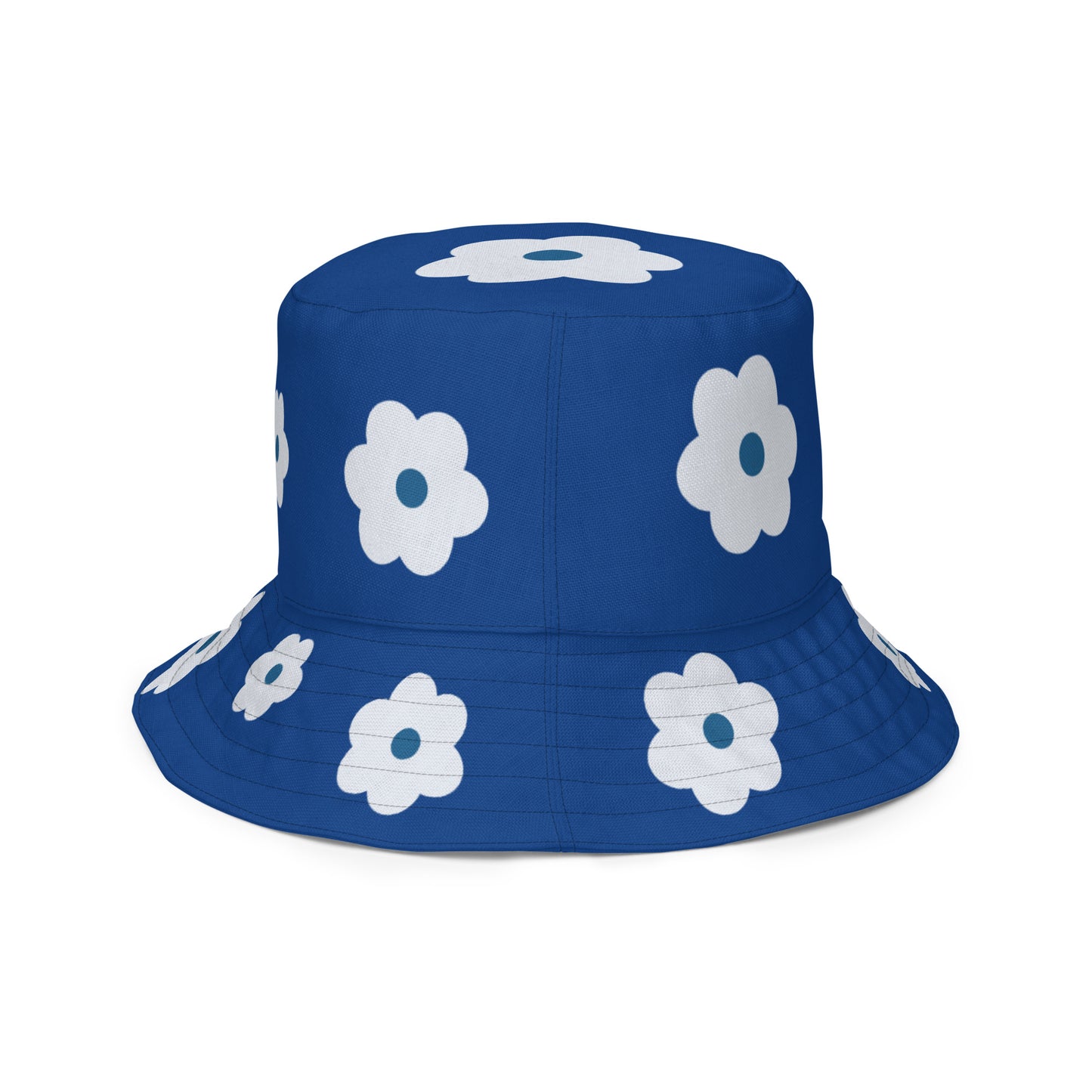 Zeta Flat Flower Reversible bucket hat